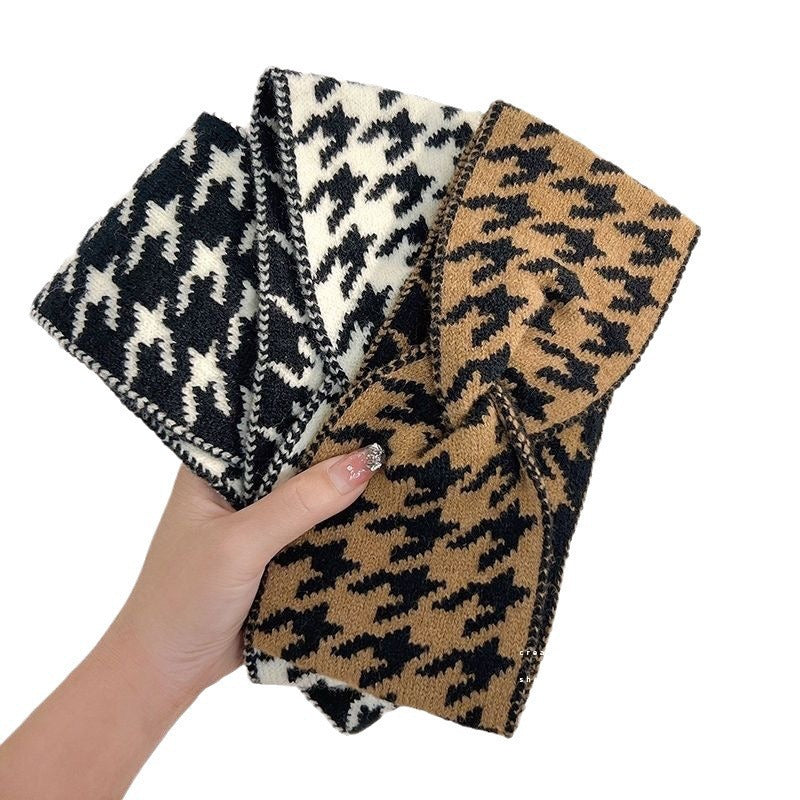 Wholesale New style headband women' s wide-brimmed headf cross-hairband autumn and winter